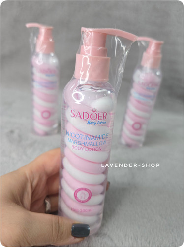 لوسیون بدن سادور حاوی نیکوتینامید حجم ۲۰۰ میلیلیتر مناسب استفاده روزانه