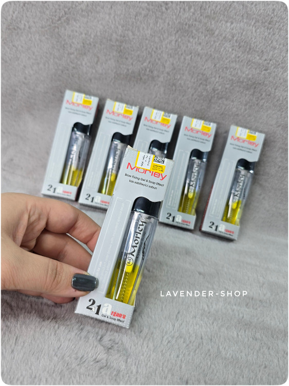 نمای جلویی ژل ابرو ریملی مورلی دوفاز با برس ریملی