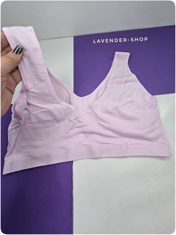 نمای پشت نیمتنه نخی راحتی بدون پد سایز بزرگ