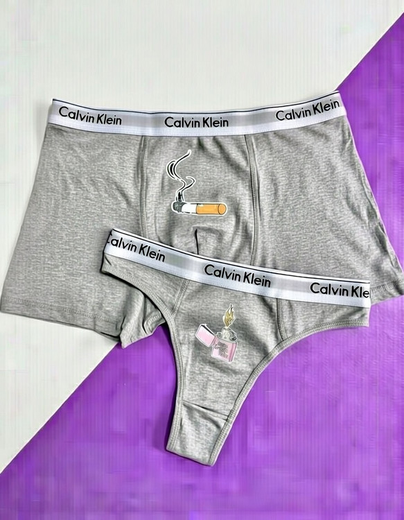 ست شورت کاپلی لوند با طراحی جسورانه سیگار و فندک مناسب لحظات خاص و عاشقانه دو نفره