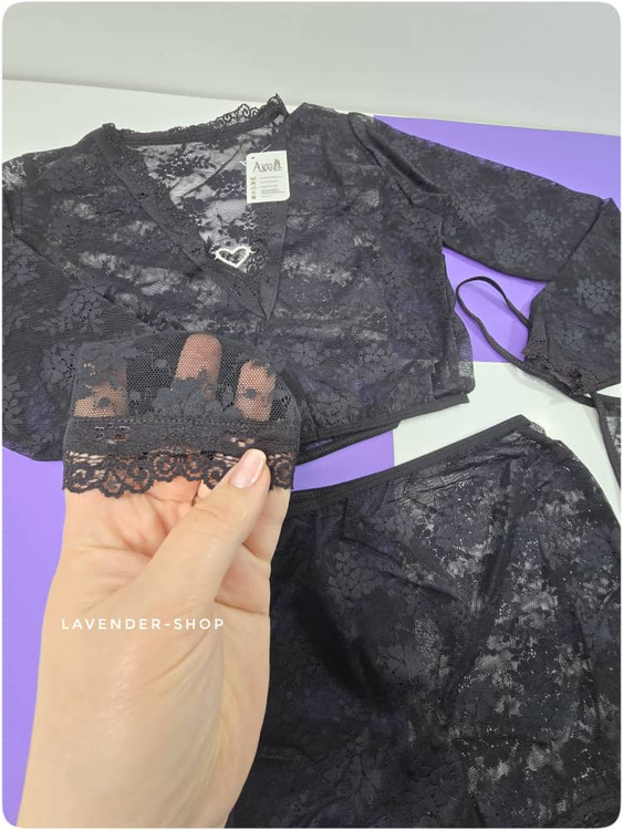 ست لباس خواب زنانه فانتزی با جلوهای متفاوت