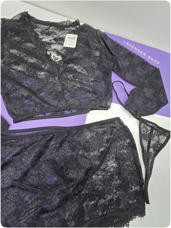 لباس خواب زنانه سهتکه با طراحی جذاب و چشمنواز