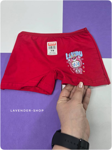 شورت پادار دخترانه MRB رده ۷-۹ سال – رنگ قرمز