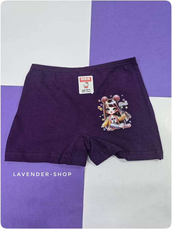 شورت بنفش بچگانه دخترانه رده سنی 9-11 سال