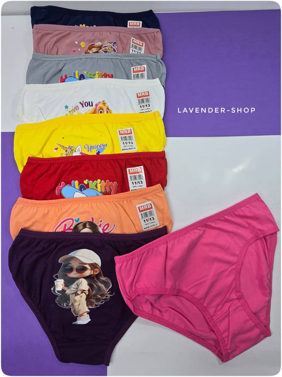 شورت اسلیپ دخترانه 11-13 سال رنگبندی جذاب