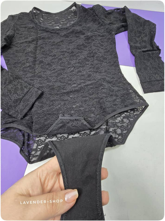 فاق نخی بادی زنانه مشکی با قزن دار