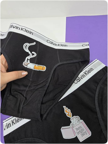 شورت ست کاپلی طرح سیگار و فندک