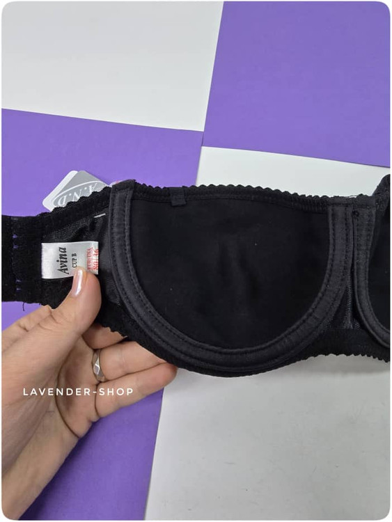 سوتین دکلته اوینا فنردار رنگ مشکی بند نامرئی