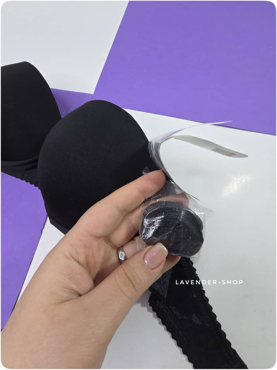 سوتین آوینا قابل استفاده بدون بند مشکی