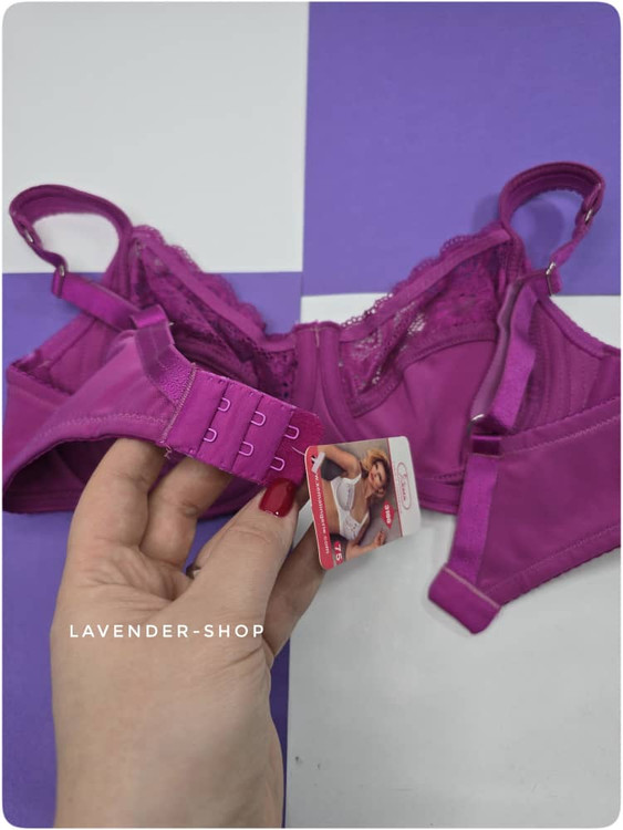 سوتین مینیمایزر حرفهای بنفش مناسب سینه حجیم و بزرگ