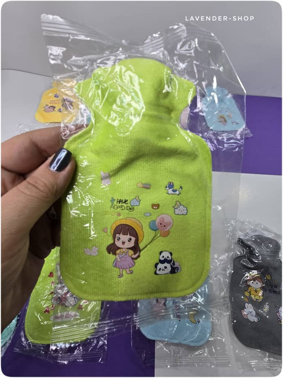 کیسه آب گرم مینی برای کاهش درد قاعدگی رنگ آبی