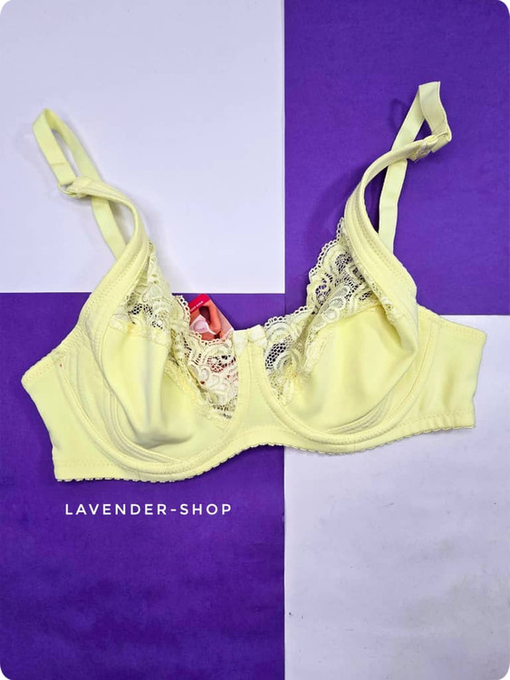 سوتین مینیمایزر لیمویی EMA مناسب سینه بزرگ و لباس جذب