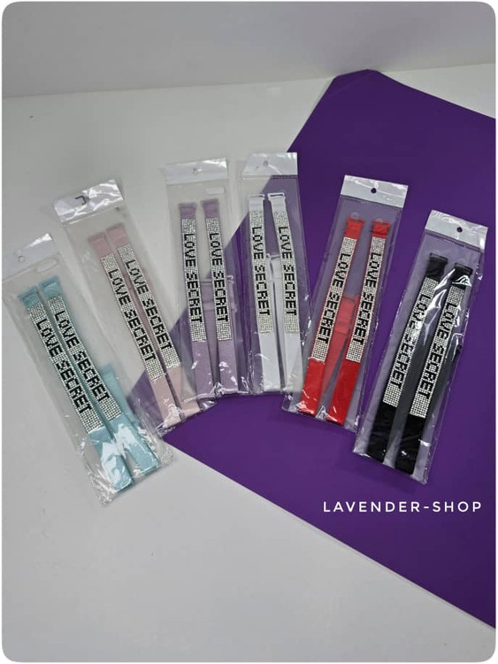 بسته بندی بند سرشانه قابل تعویض نگین دار