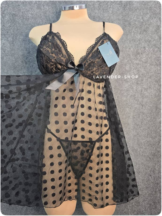 تن خور ست لباس خواب سایز بزرگ با طراحی ظریف