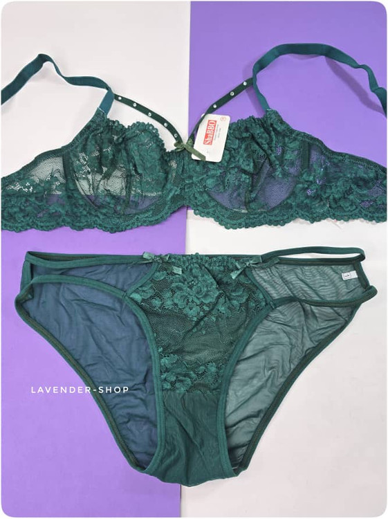 سوتین زنانه تور دار با ساختار فنردار