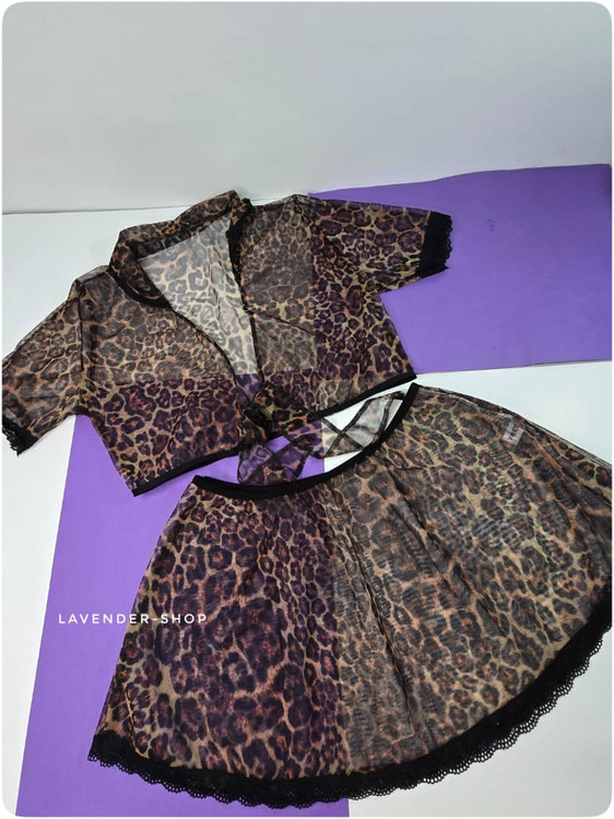 لباس خواب پلنگی بدننما سبک لوند و خاص