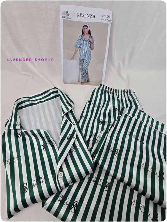 بلوز شلوار ساتن شیک XXL طرح ویکتوریا سکرت