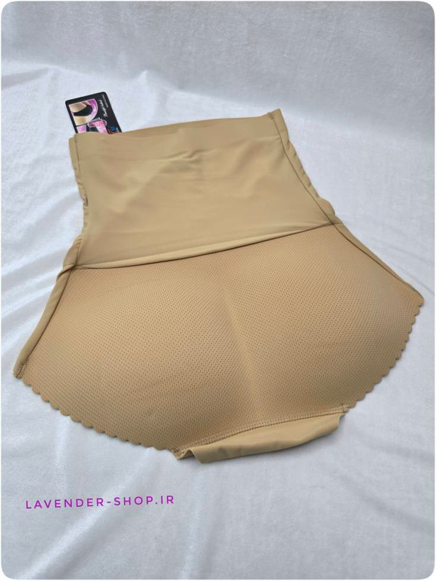 شورت لیفت باسن زنانه کرم بدون خط دوخت